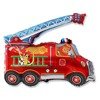 The foil balloon fire truck - 78 cm Red