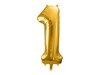 The number 1 Foil balloon, 86cm, gold