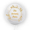 Transparent balloon with print For beloved mother, golden 45 cm