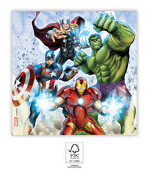 Avengers Papierservietten, Größe 33 x 33 cm, 20 Stück