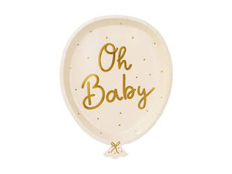 Baby Shower Tellern "Oh Baby", 6 St.