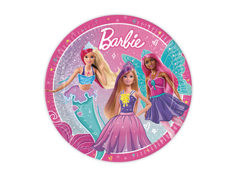 Barbie Pappteller 23 cm, 8 Stk.