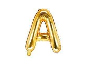 Folienballon Buchstabe A, 35 cm, Gold