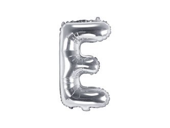 Folienballon Buchstabe E, 35cm, Silber