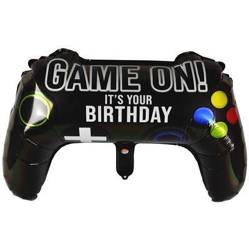 Folienballon Controller "Game on It's Your Birthday" 32cm