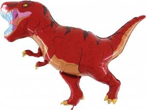 Folienballon - Roter Dinosaurier 90 cm Grabo