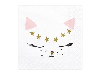 Kotek Meow Servietten, 33x33cm (1 Pk. / 20 Stk.)