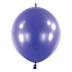 Latexballons E-Link, metallic dunkelblau, Metallic Navy Flag Blue 30 cm, 50 Stk