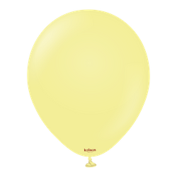 Latexballons Kalisan Macaron Yellow, 30 cm, 100 Stk.