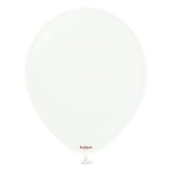 Latexballons Kalisan White, weiß, 30 cm, 100 Stk.