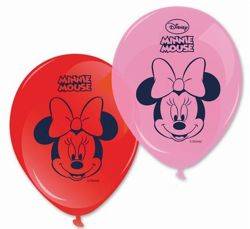 Latexballons Minnie Mouse, pink, 28 cm, 8 Stk.