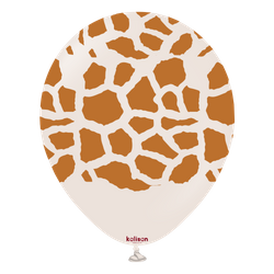 Latexballons Safari Giraffe White Sand, 30 cm, 25 Stück.