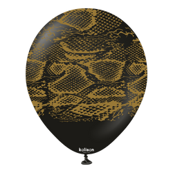 Latexballons Safari Snake, Black, 30 cm, 25 Stück.