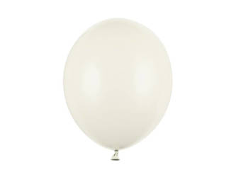 Latexballons Strong Pastel Light Cream 30 cm, 10 Stk