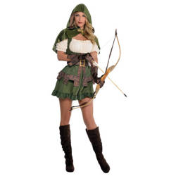 Outfit, Damen Robin Hood Kostüm Größe M