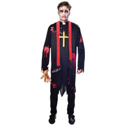 Outfit, Kostüm Zombie Verkleidung Priester M