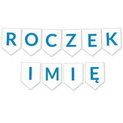 Personalizowany Baner Flagi ROCZEK + IMIĘ