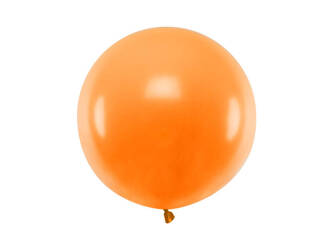 Runder Ballon, Pastel Mandarin Orange, 60 cm, 1 stk