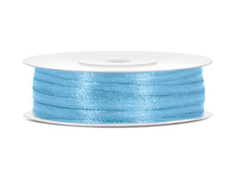 Satinband, Hellblau Band, 3mm / 50m