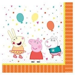 Servietten Peppa-Pig, 33 x 33 cm, 16 Stück