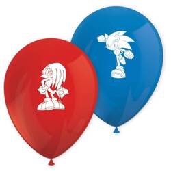 Sonic Latexballoons, 8 Stück