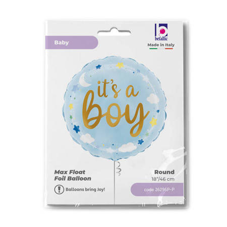 Folienballon - Blau It's A Boy 46 cm