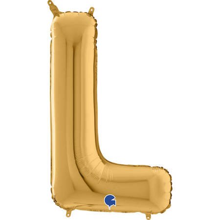 Folienballon Buchstabe L, 66 cm, Gold