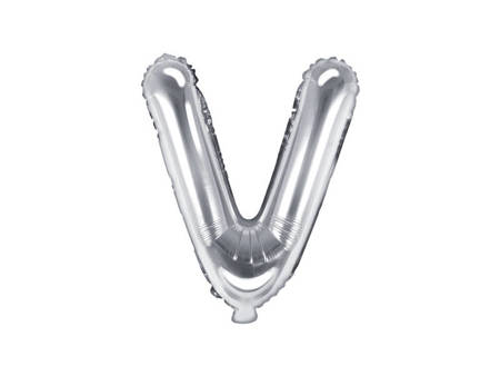 Folienballon-Buchstabe V 35cm, Silber