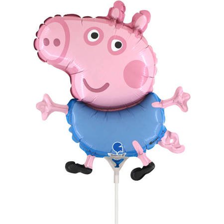 Folienballon - George Piggy-Stick, 35 cm Grabo