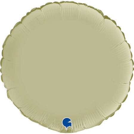 Folienballon - Rund Satin Olive 46 cm, Grabo