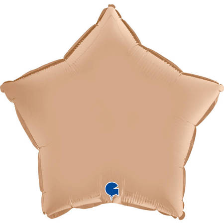 Folienballon - Satin Nude Star 46 cm, Grabo