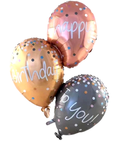 Folienballons Happy Birthday to you Set 3-tlg