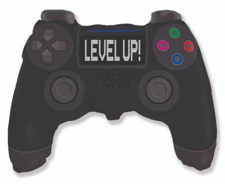 Folienballonstufe oben, Game Pad Controller, 62 cm