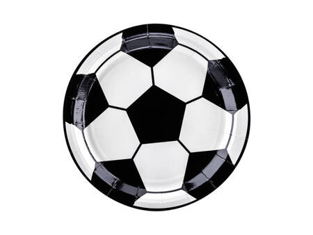 Football plates, 18 cm (1 Pk. / 6 Stk.)