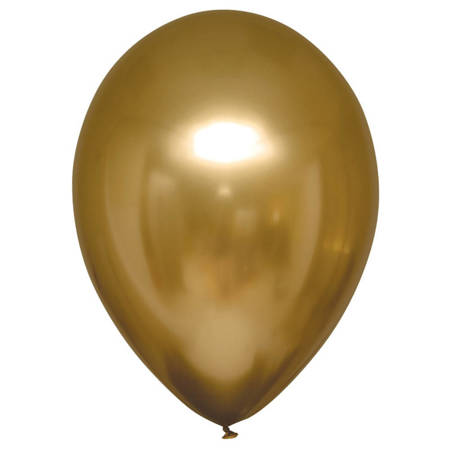 Latexballons Decorator Satin Luxe Chrome Gold satiniert 12 cm, 100 Stk.