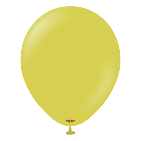 Latexballons Kalisan Retro Olive, 30 cm, 100 Stk.