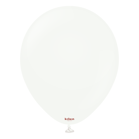 Latexballons Kalisan White, weiß, 30 cm, 100 Stk.