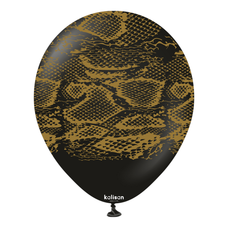 Latexballons Safari Snake, Black, 30 cm, 25 Stück.