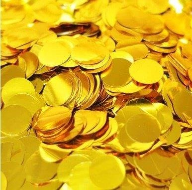 Metallisierte Konfetti für Ballons - Gold, 15g