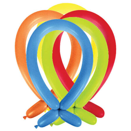 Modellierballons 160 - Farbmix 100 Stk.