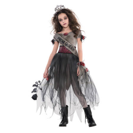 Outfit, Kostüm Königin des Ball-Zombies 10-12 Jahre