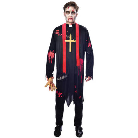 Outfit, Kostüm Zombie Verkleidung Priester M