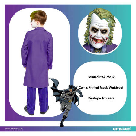 Outfit, Kostüm verkleiden Joker 10-12 Jahre