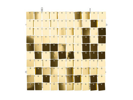 Paillettenpaneel, Quadrate, Gold, 30x30 cm, 1 stk