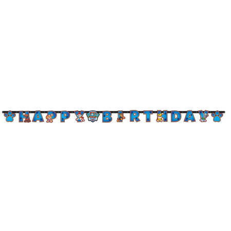 Papiergirlande Happy Birthday Paw Patrol 179.80 x 13.70 cm
