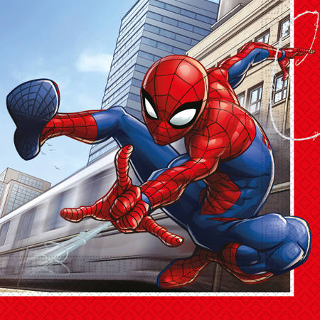 Papierservietten SPIDERMAN Crime Fighter, 33x33cm, 20St