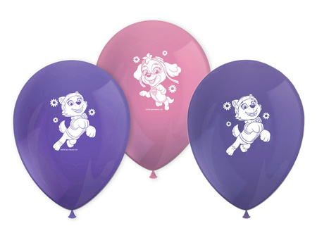 Paw Patrol, Skye und Everest Latexballoons, 8 Stück