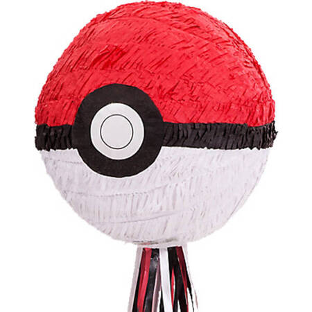 Pokémon Pokéball-Piñata, rund, 27,3 x 27,9 x 27,3 cm