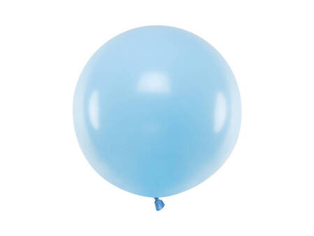 Runder Ballon, Pastel Baby Blue, 60 cm, 1 stk