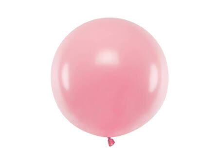 Runder Ballon, Pastel Baby Pink, 60 cm, 1 stk